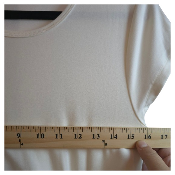 Wilfred Fortune Tie Front Midi Dress Cream‎ M ECOVERO Soft Drape Side Slits Midi - Picture 5 of 12